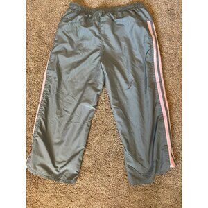 CHEETAH Track Pants Cropped Gray and Pink